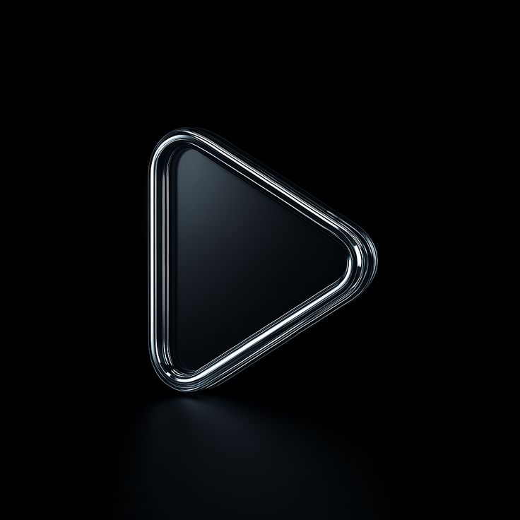 Glass Play Icon – Futuristic Motion